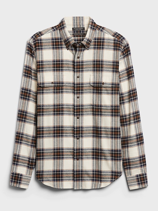 Image number 4 showing, Untucked Standard-Fit Flannel Shirt
