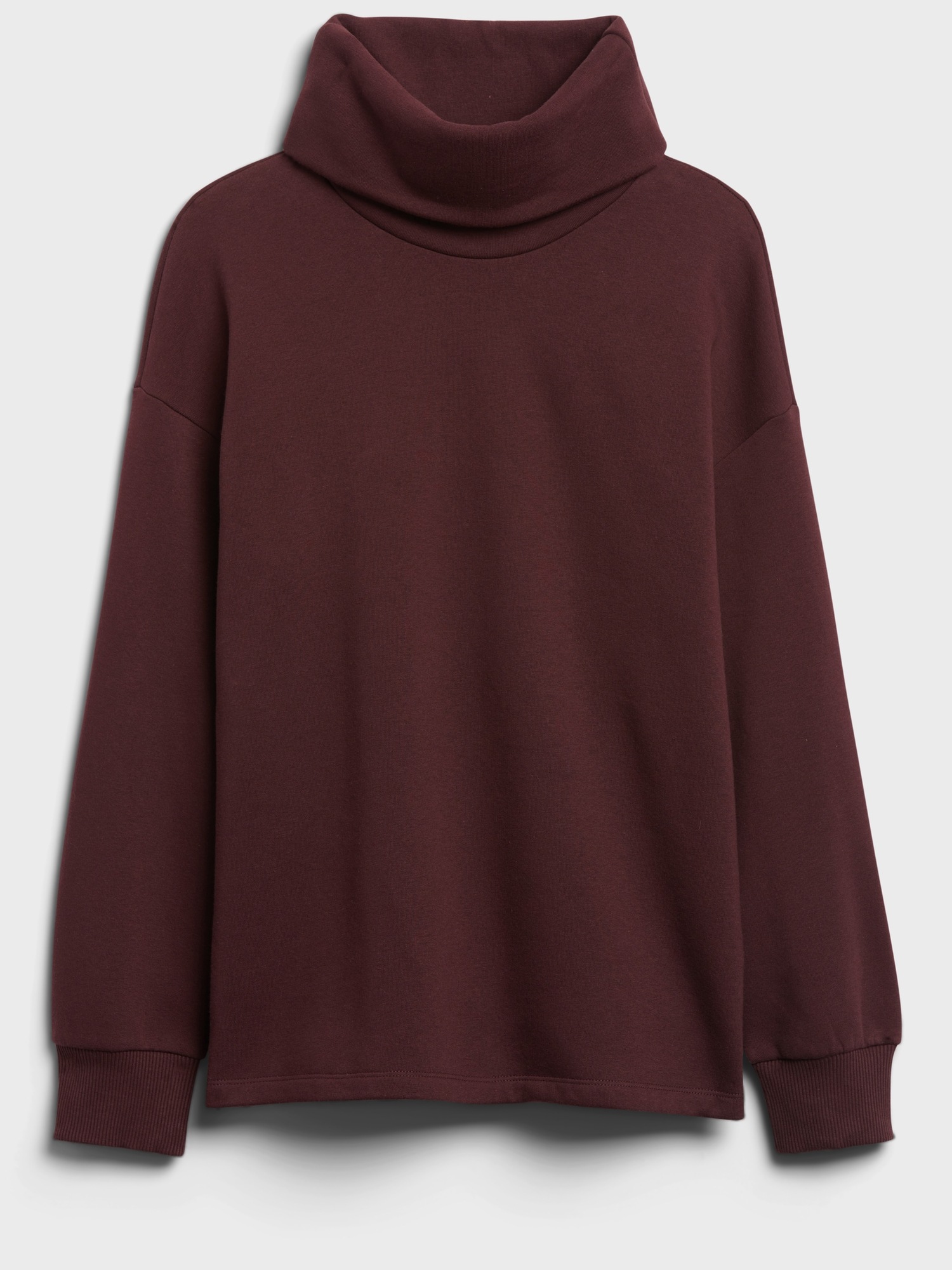 funnel collar sweatshirt