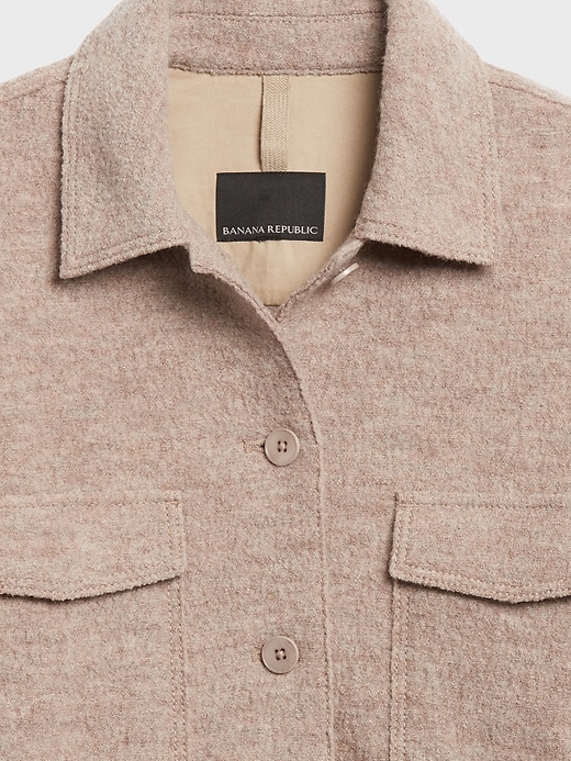 Image number 5 showing, Oversized Italian Wool Shirt Jacket