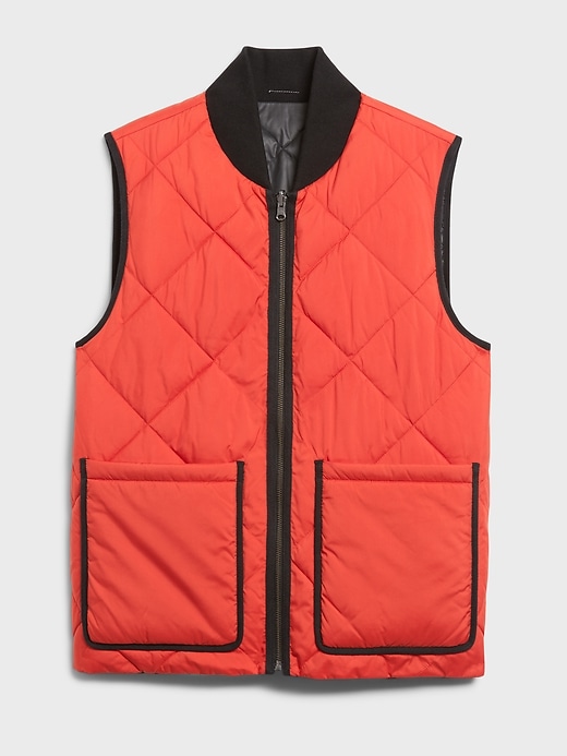 Image number 5 showing, Reversible Quilted Puffer Vest