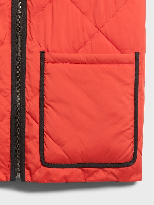 Image number 6 showing, Reversible Quilted Puffer Vest