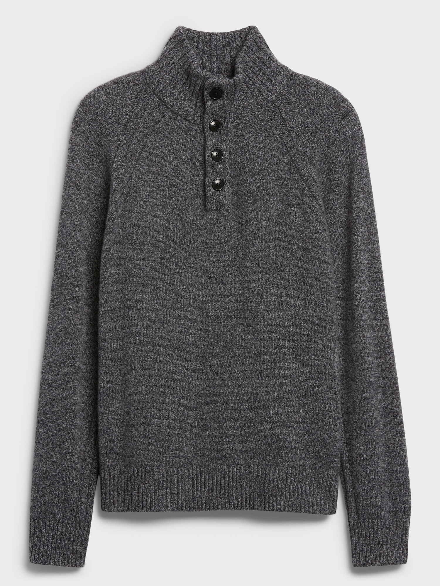 mock neck men's sweater