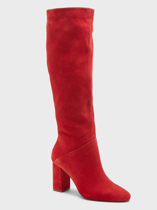 Tall Suede Slouchy Boot | Banana Republic