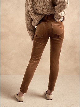 Skinny stretch corduroy store pants