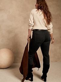 High-Rise Straight Organic Cotton Jean