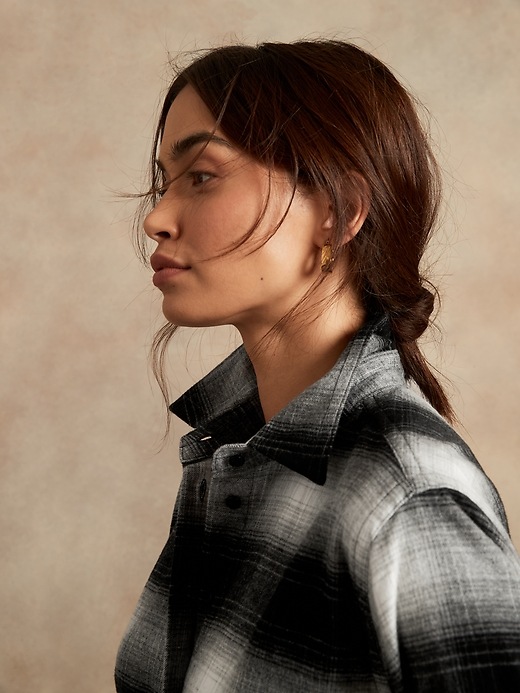 Image number 3 showing, Classic-Fit Organic Flannel Shirt