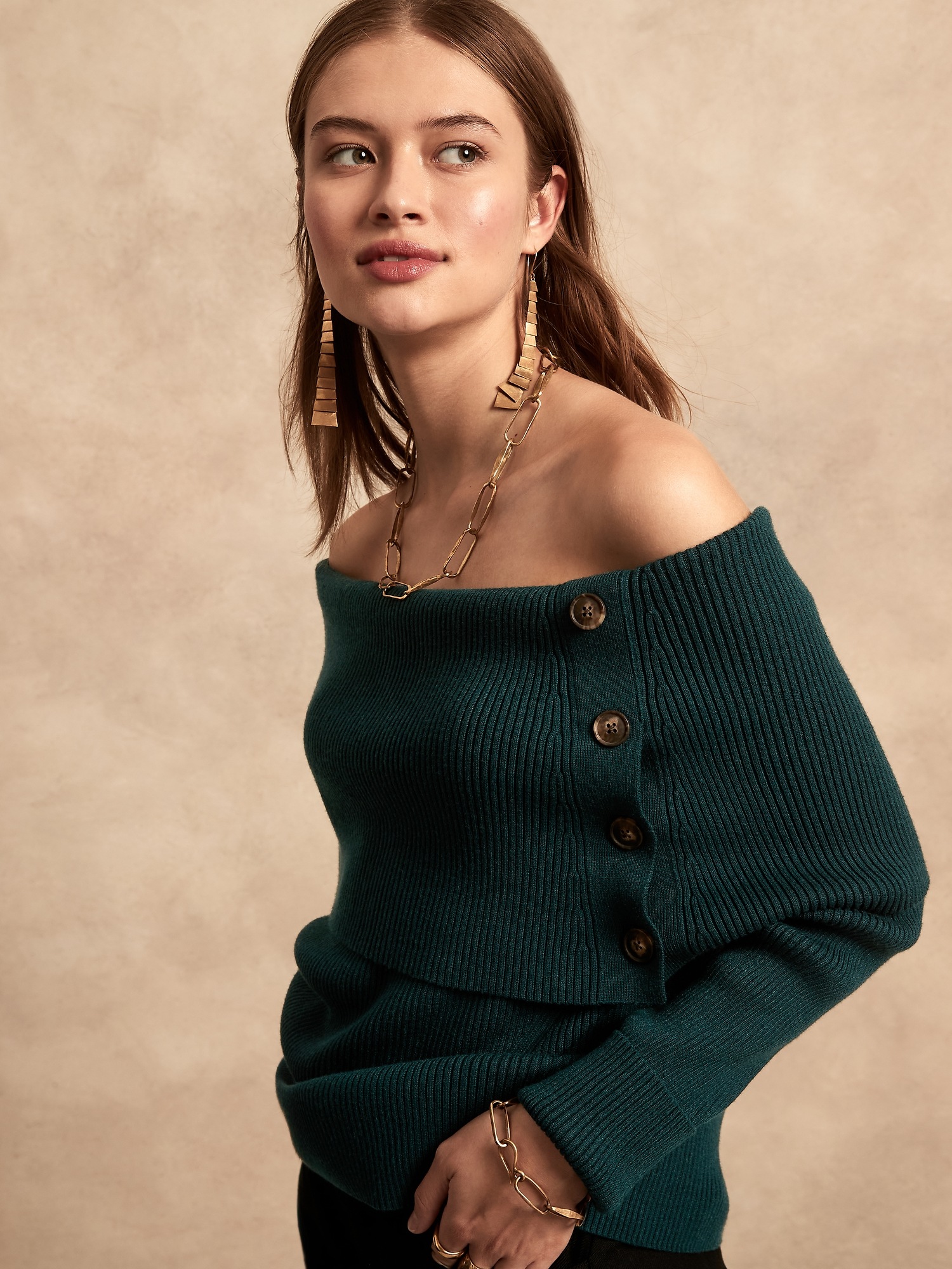 Gap off the hot sale shoulder sweater