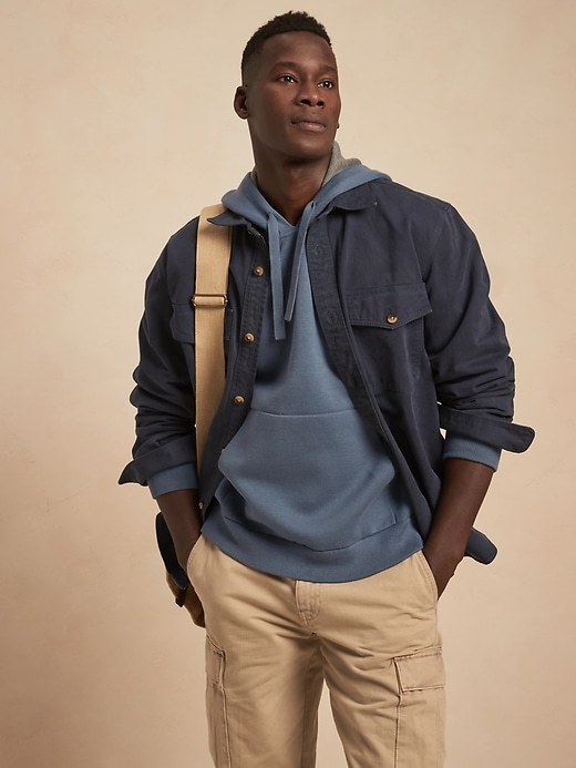 Organic Cotton Double-Knit Sweater 