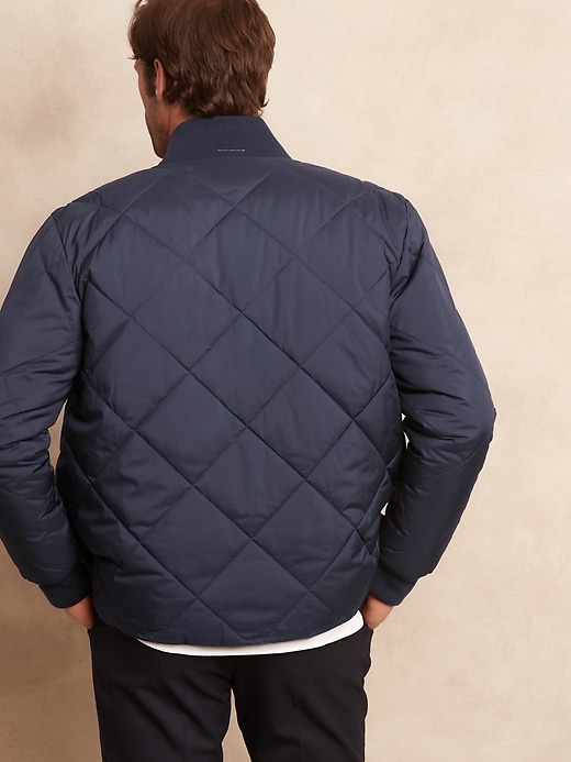 Image number 3 showing, Reversible Quilted Bomber Jacket