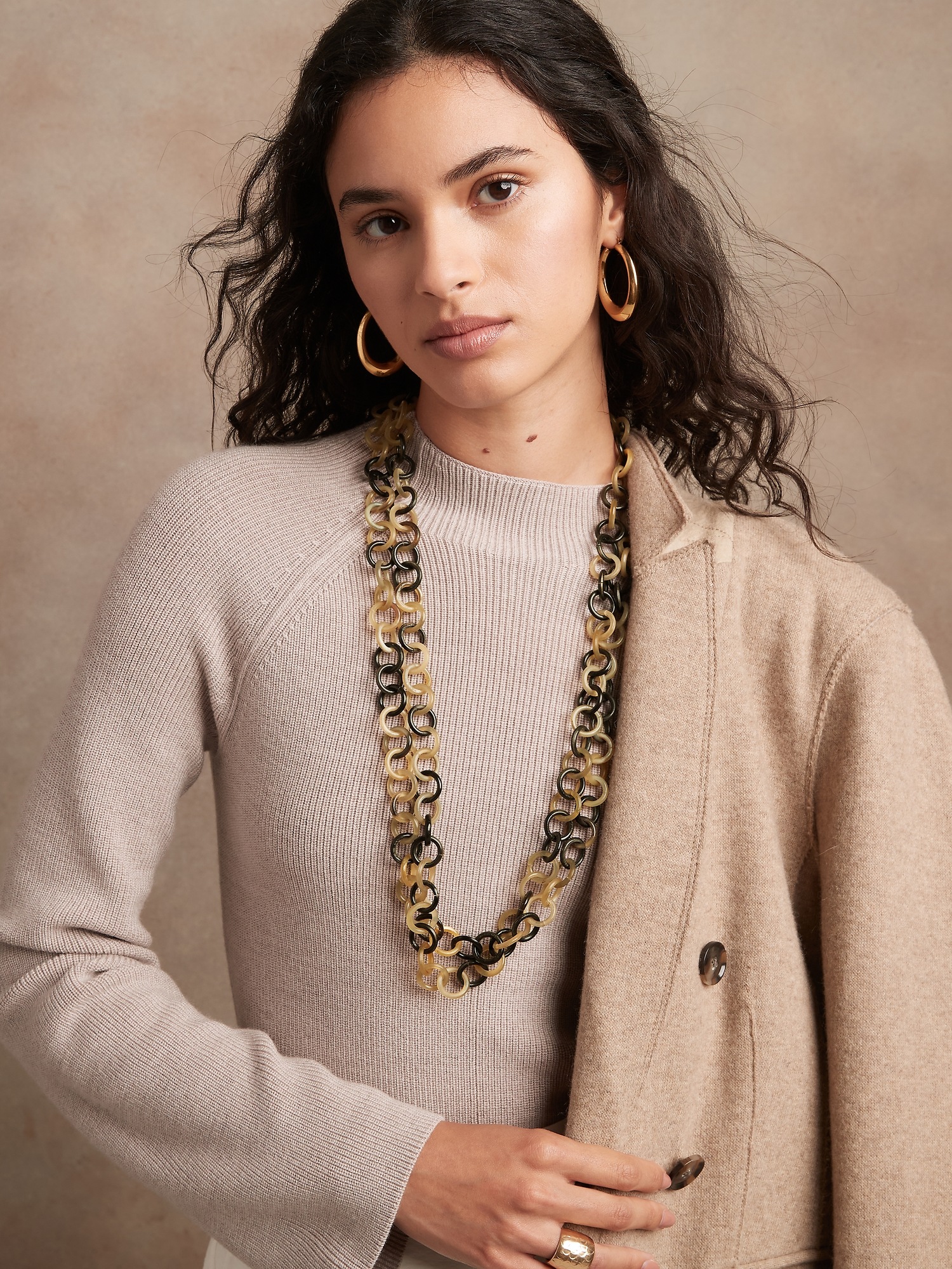 Aureus + Argent | Horn Small Link Necklace