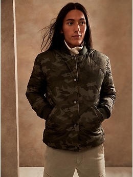 Reversible Quilted Bomber Jacket | Banana Republic