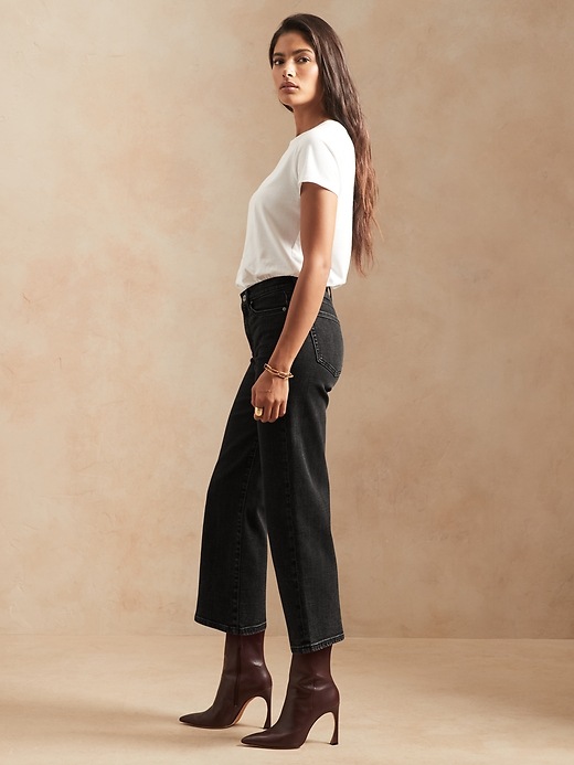 Image number 4 showing, The Wide-Leg Crop Jean