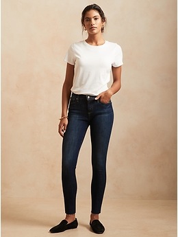 Banana Republic Skinny Fit White Denim Washwell Jeans 27/4
