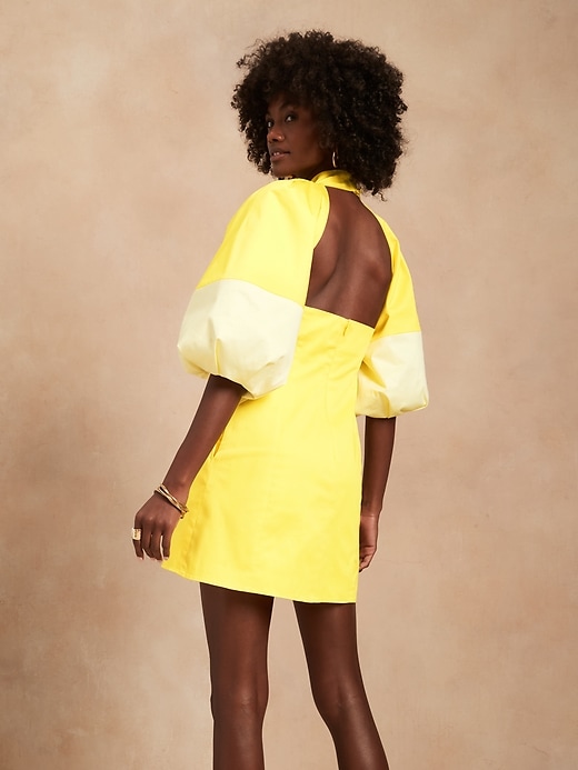 Image number 2 showing, BR x HARBISON &#124 Balloon-Sleeve Mini Dress
