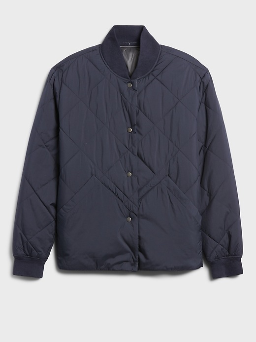 Image number 4 showing, Reversible Quilted Bomber Jacket