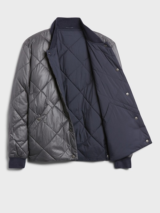 Image number 5 showing, Reversible Quilted Bomber Jacket