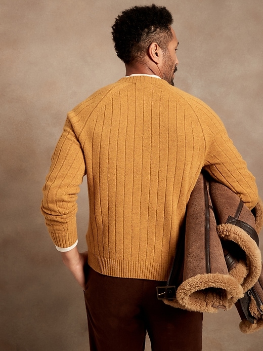 Image number 8 showing, Italian Wool-Blend Crew-Neck Sweater
