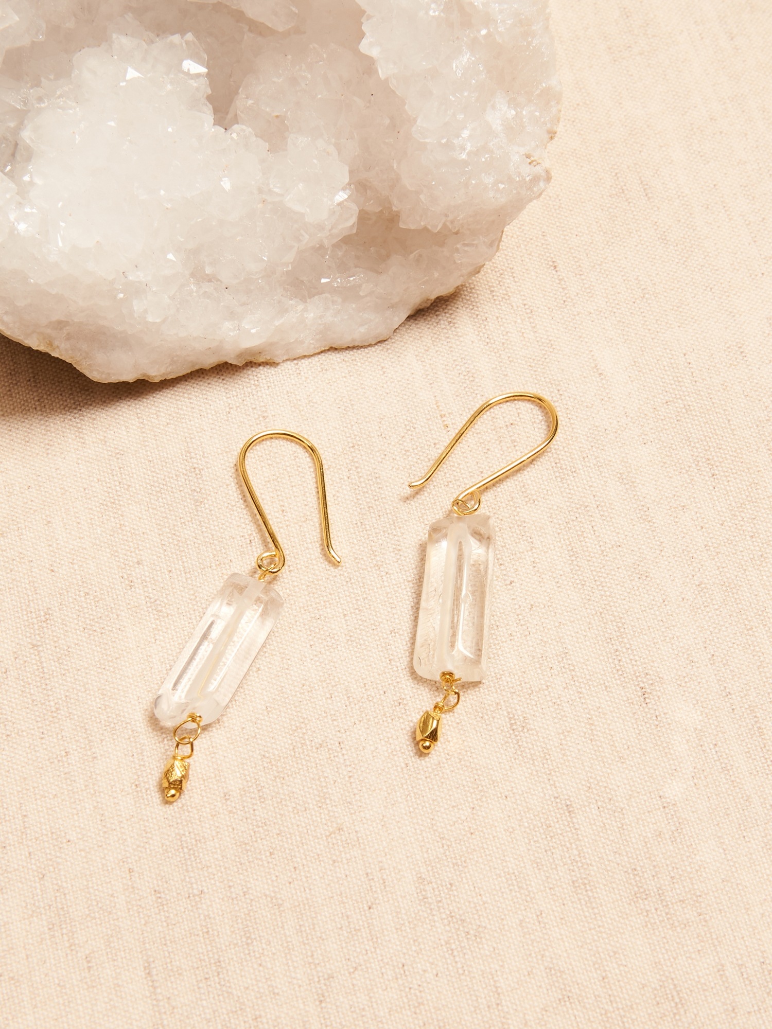 Aureus + Argent | Crystal Dangle Drop Earrings