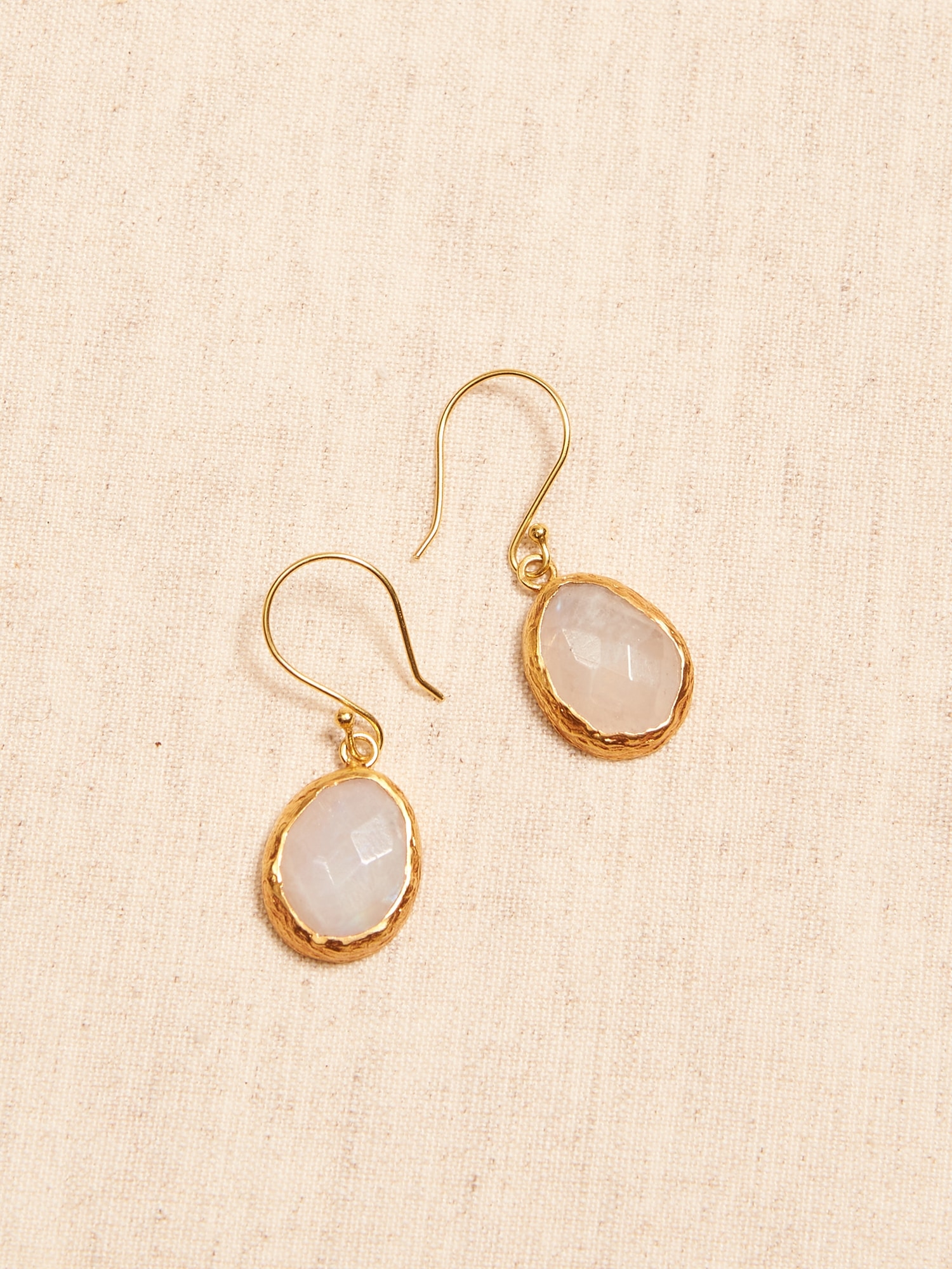 Aureus + Argent | Rose Cut Stone Drop Earrings - 500075707717 - Jewelry ECLECTIC STONE COLLECTION: The earth is full of fa sku 500075707717