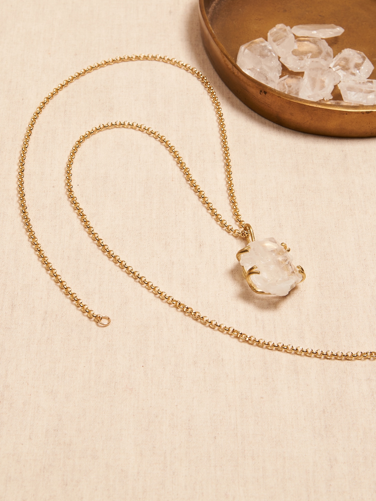Aureus + Argent | Anatolia Long Crystal Pendant Necklace - 500075692495 - Jewelry BRILLIANT CRYSTAL COLLECTION: Crystals form in the sku 500075692495
