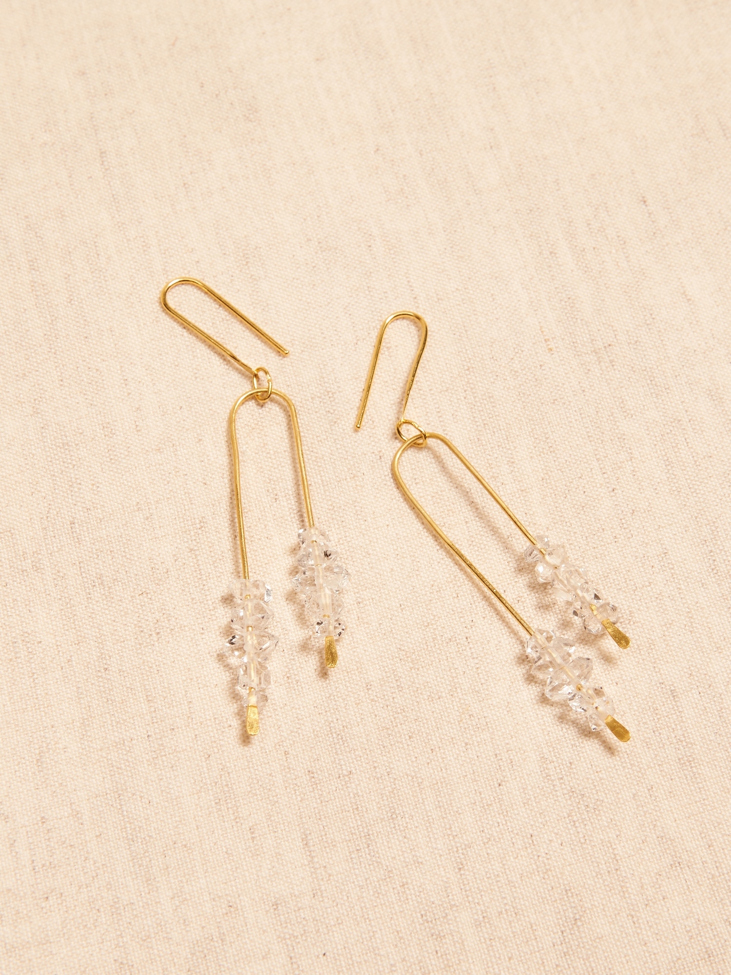 Aureus + Argent | Herkimer Long Earrings