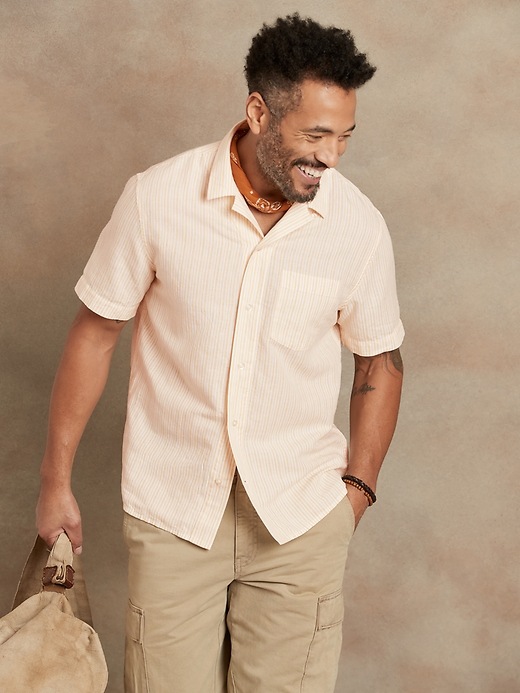 Banana Republic Linen-Cotton Resort Shirt. 1 Banana Republic Linen-Cotton Resort Shirt. 1