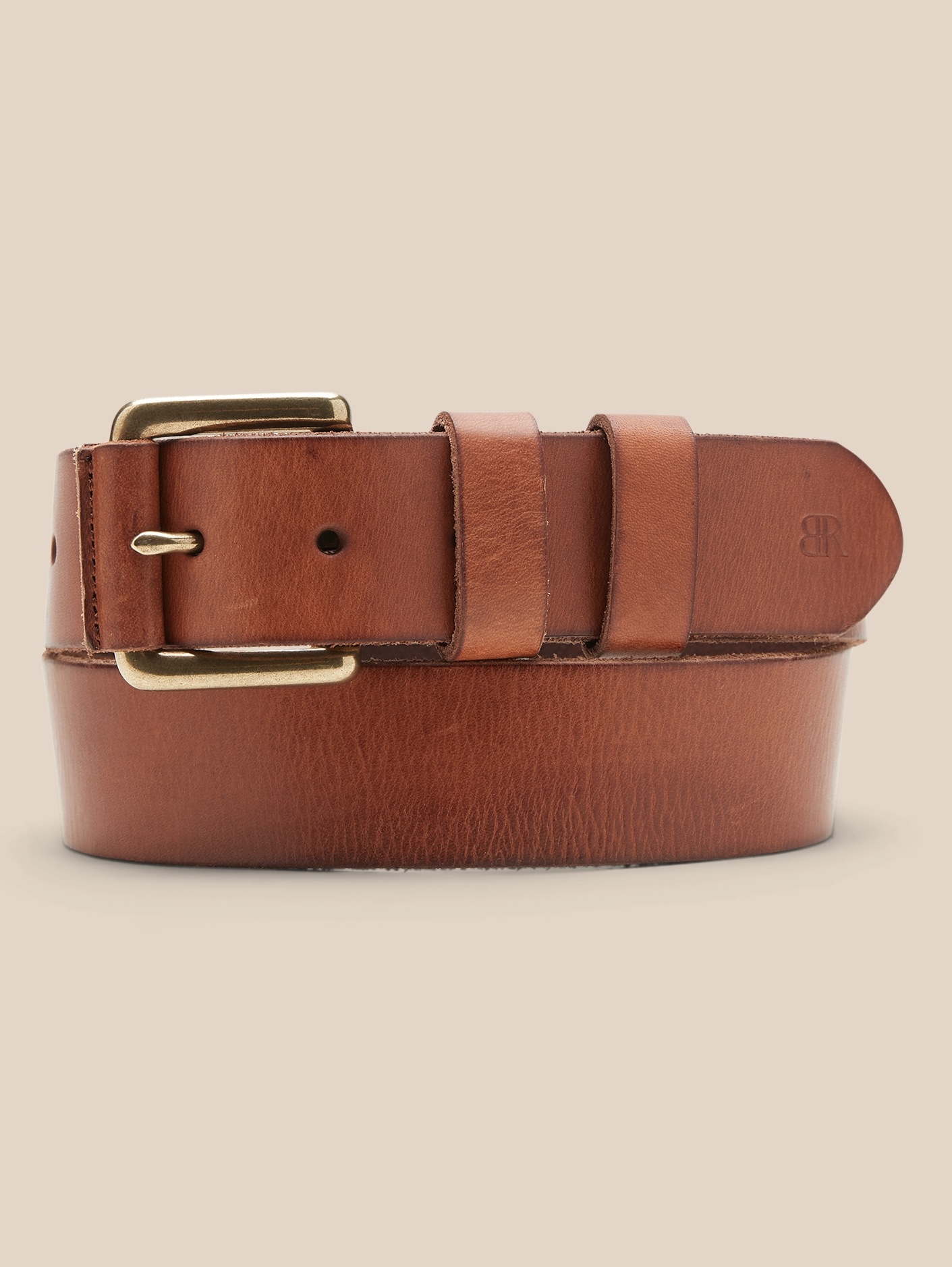 raw leather belt
