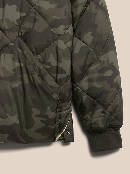 Image number 5 showing, Reversible Quilted Bomber Jacket