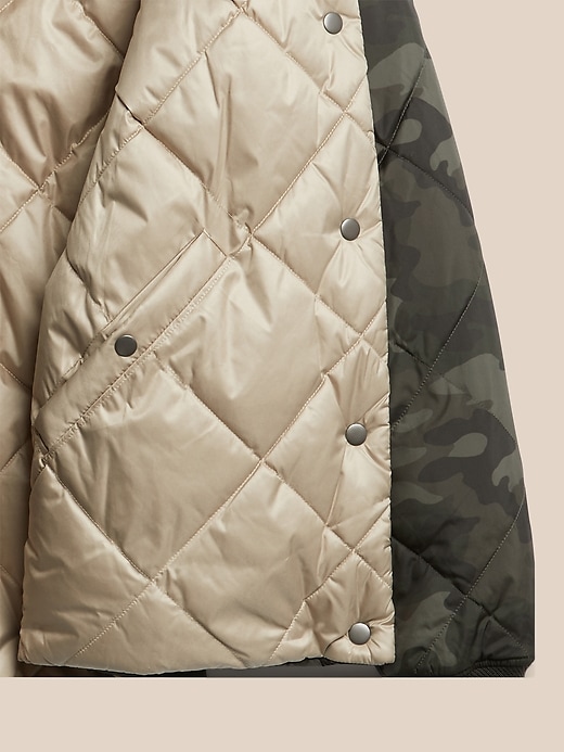Image number 6 showing, Reversible Quilted Bomber Jacket