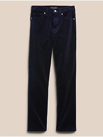High-Rise Straight Corduroy Ankle Pant