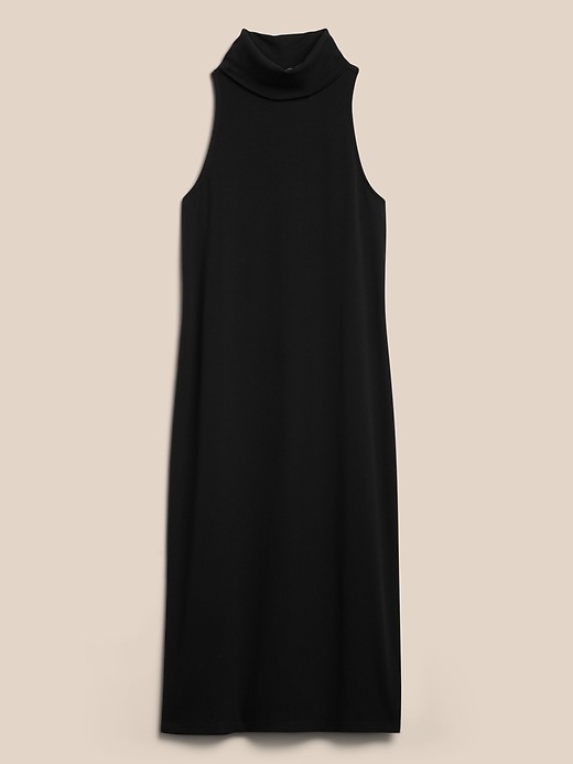 Image number 4 showing, Ribbed Mock-Neck Midi Dress