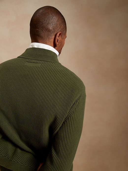 Image number 2 showing, Organic Cotton Mock-Neck Sweater