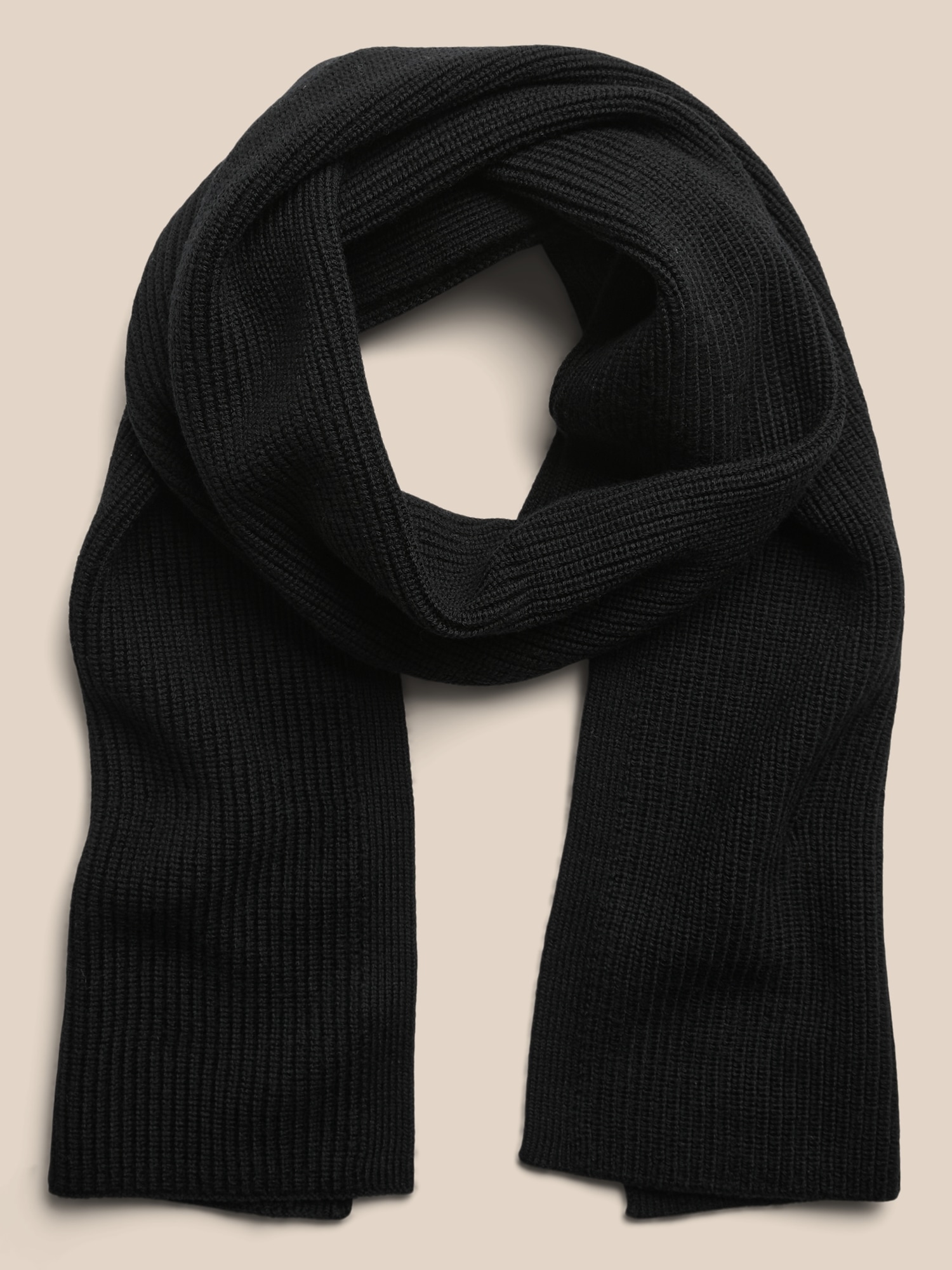 Ribbed Merino Scarf