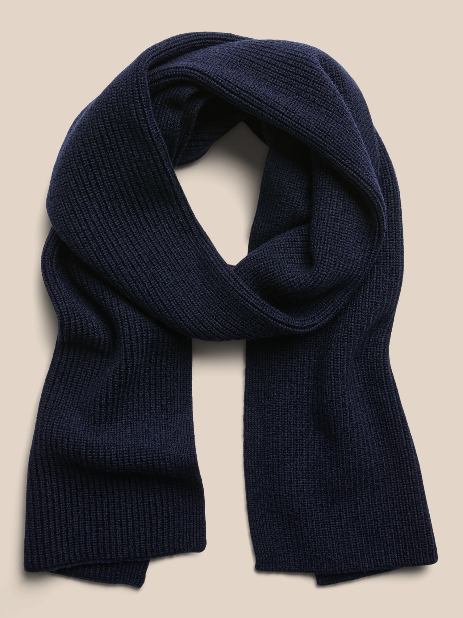Ribbed Merino Scarf