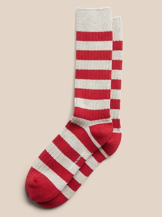 Stripe Boot Sock