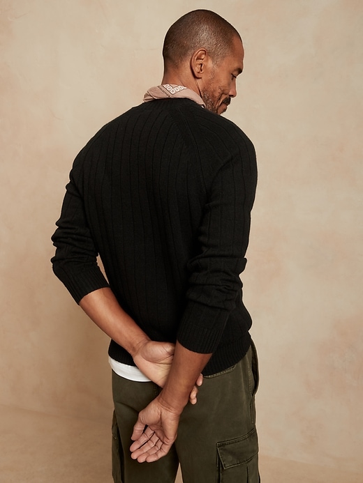 Image number 2 showing, Italian Wool-Blend Crew-Neck Sweater