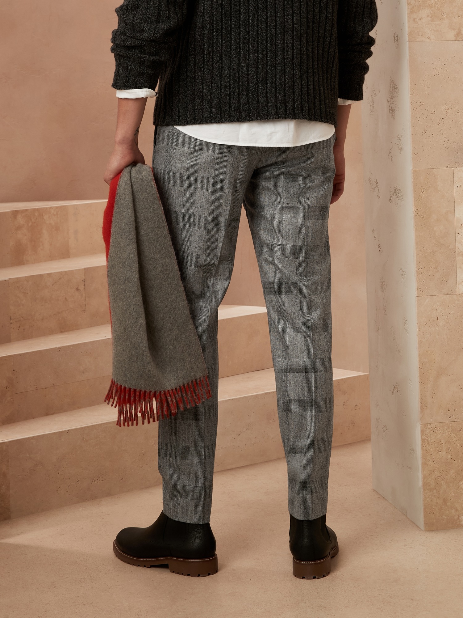 Tapered Italian Wool Perfect Pant Banana Republic