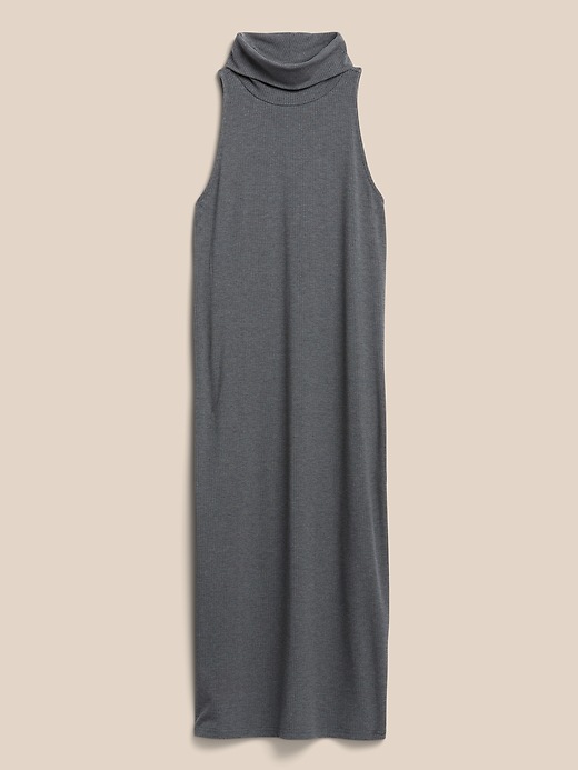 Image number 8 showing, Ribbed Mock-Neck Midi Dress