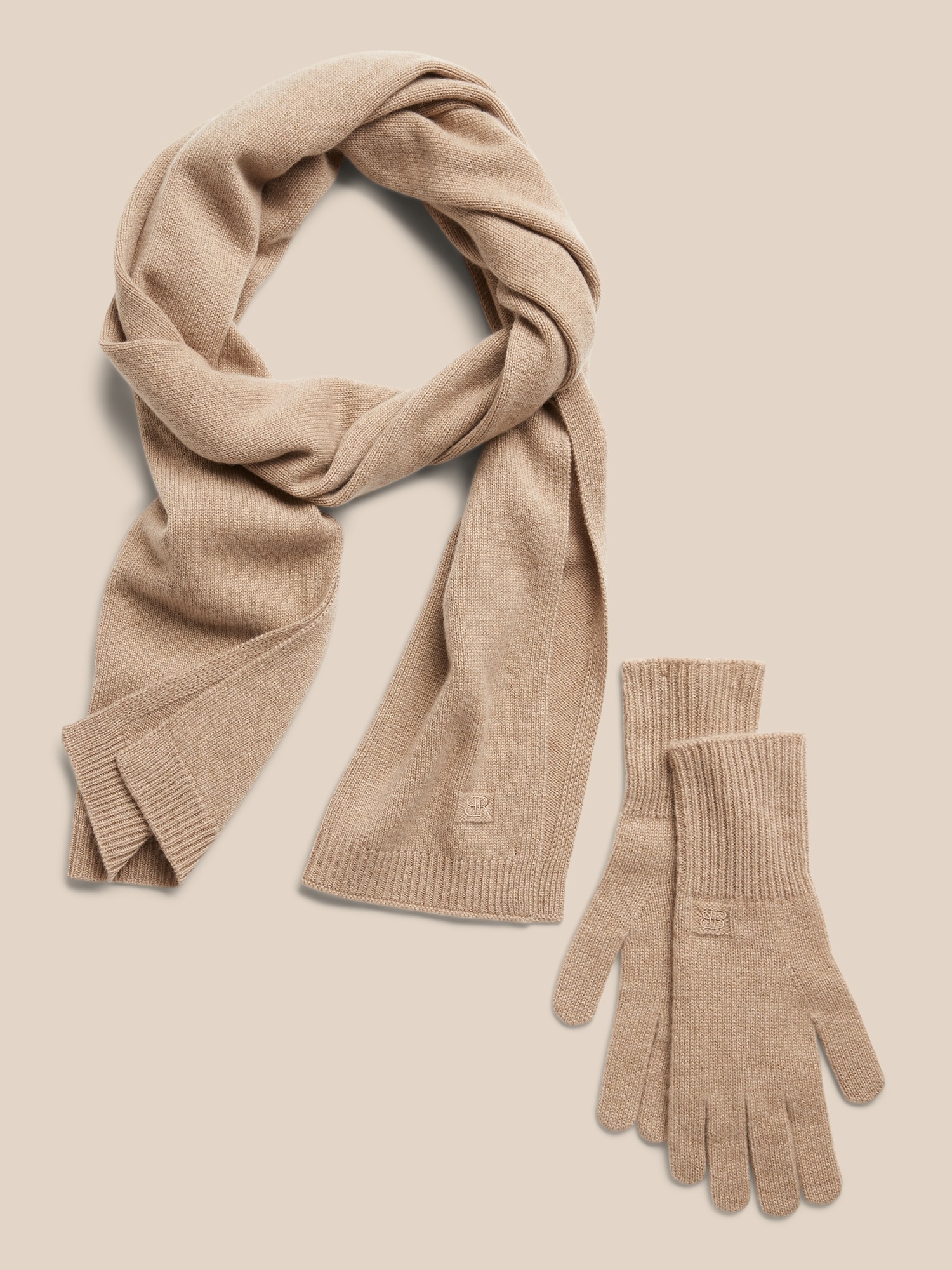 cashmere scarf and gloves