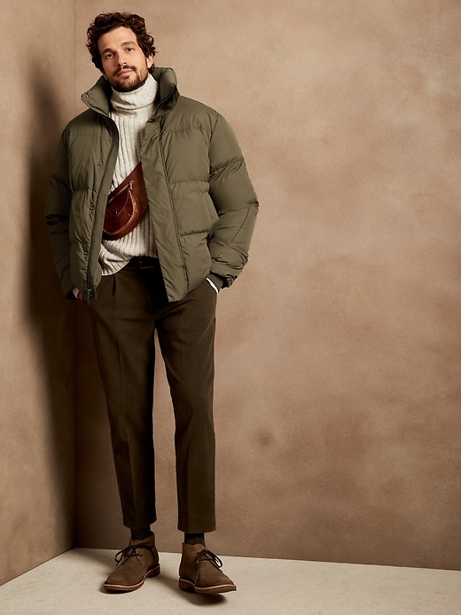 Water-Repellent Puffer Jacket