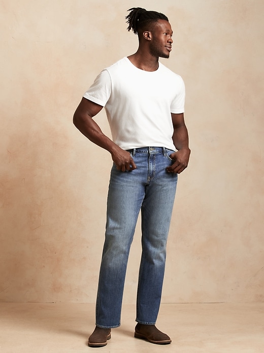 Image number 6 showing, Straight Organic Jean