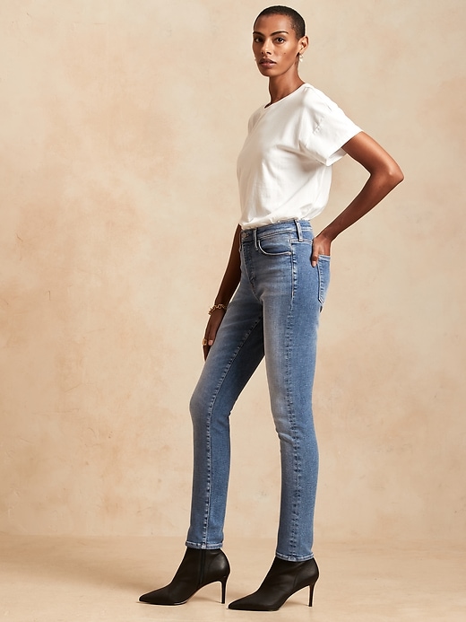 Image number 4 showing, High-Rise Skinny WATERSHED Mill Valley Denim High-Stretch Jean
