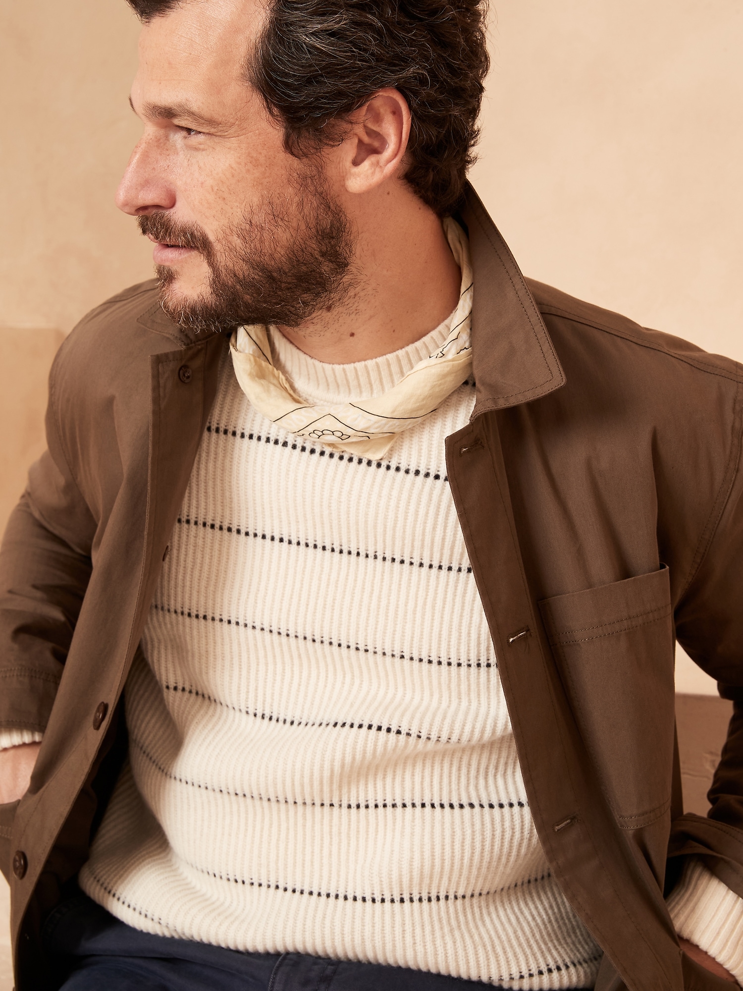 Image number 3 showing, Renzo Mariner Stripe Sweater
