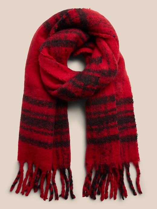 Oversized Fuzzy Scarf Banana Republic