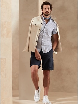 Mens Short Sleeve Button Up | Banana 