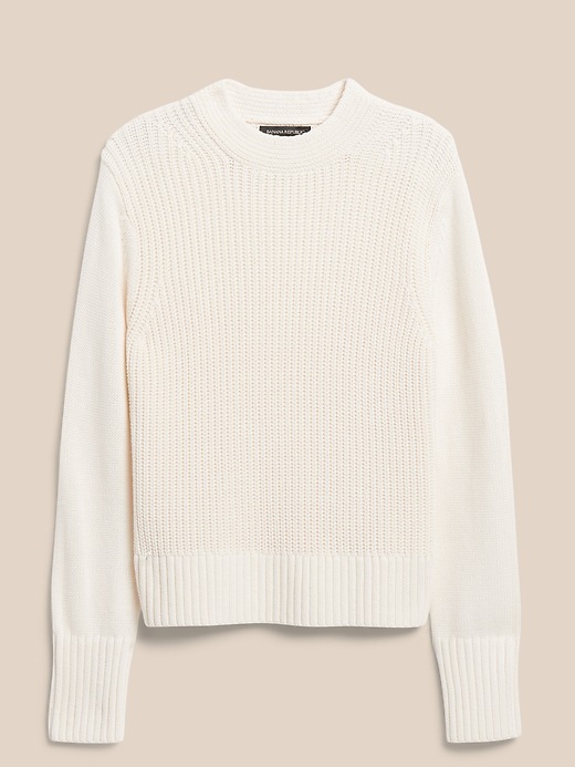 Image number 7 showing, Mock-Neck Cropped Sweater