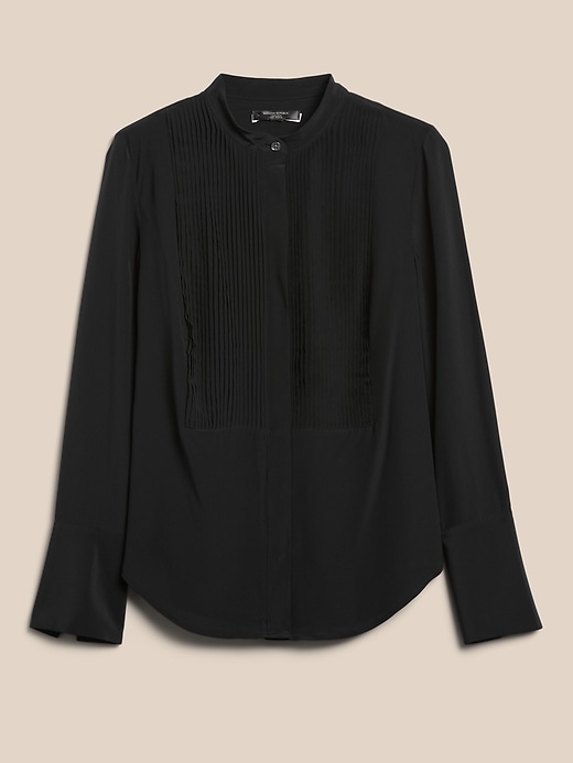 Image number 4 showing, Silk Tuxedo Shirt