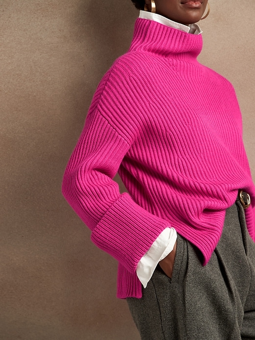 Image number 6 showing, Oversized Merino-Cashmere Sweater