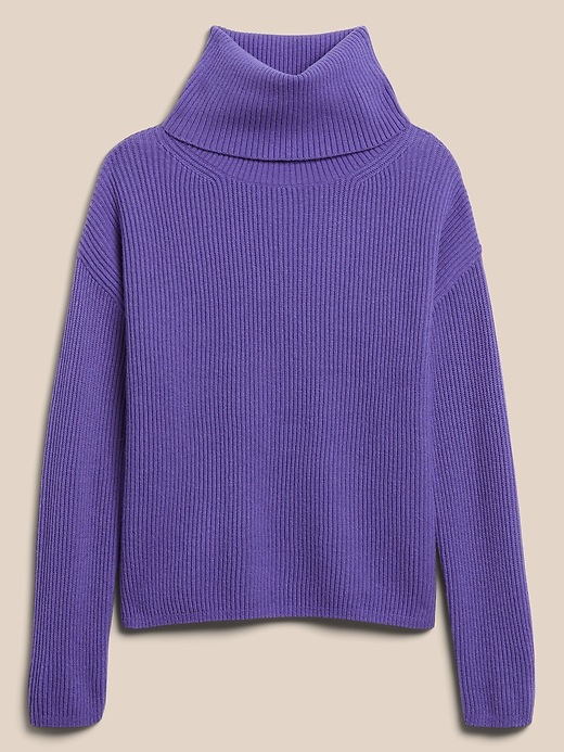 Image number 4 showing, Italian Wool-Cashmere Blend Turtleneck Sweater