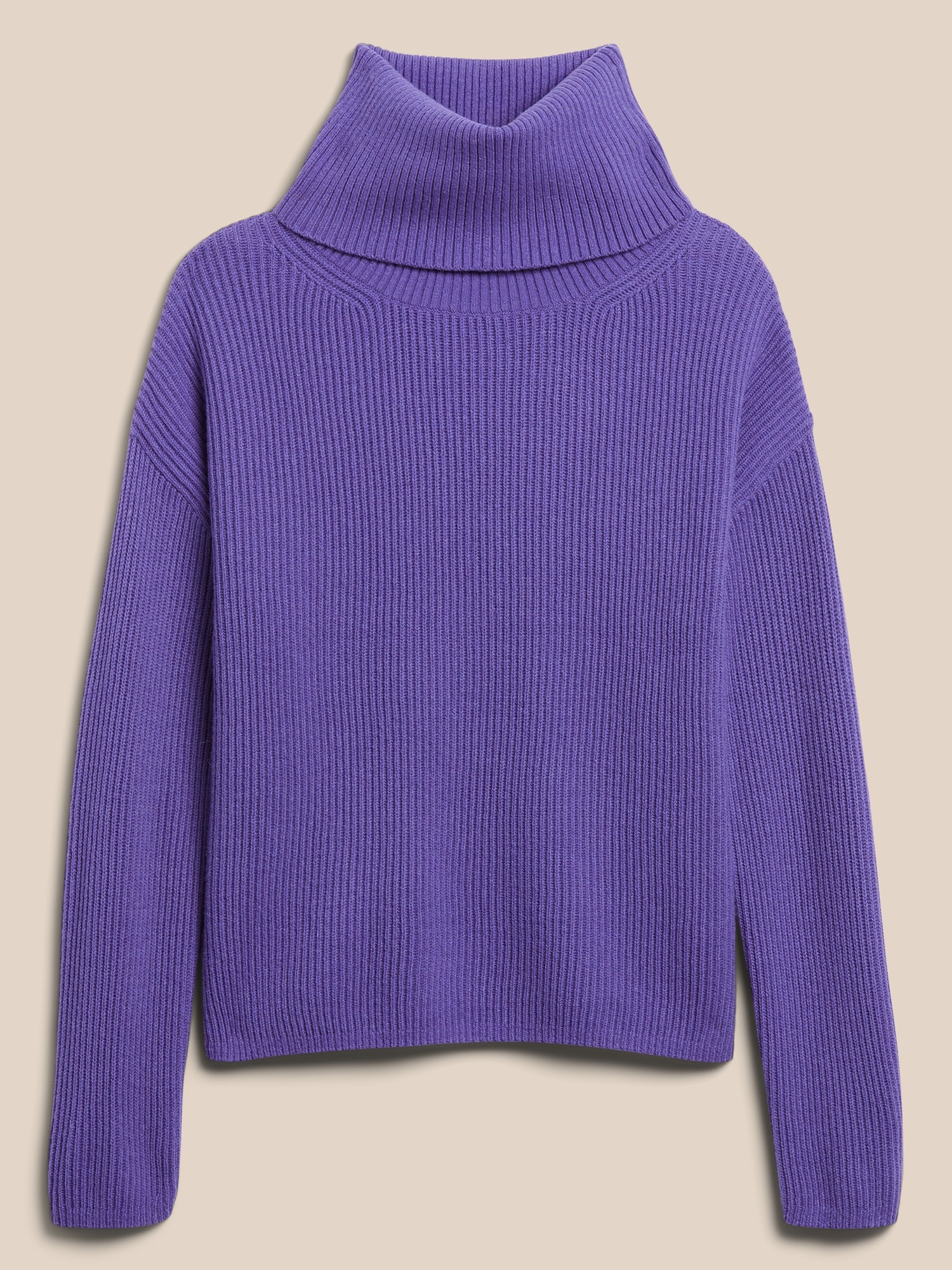 Italian Wool-Cashmere Blend Turtleneck Sweater | Banana Republic